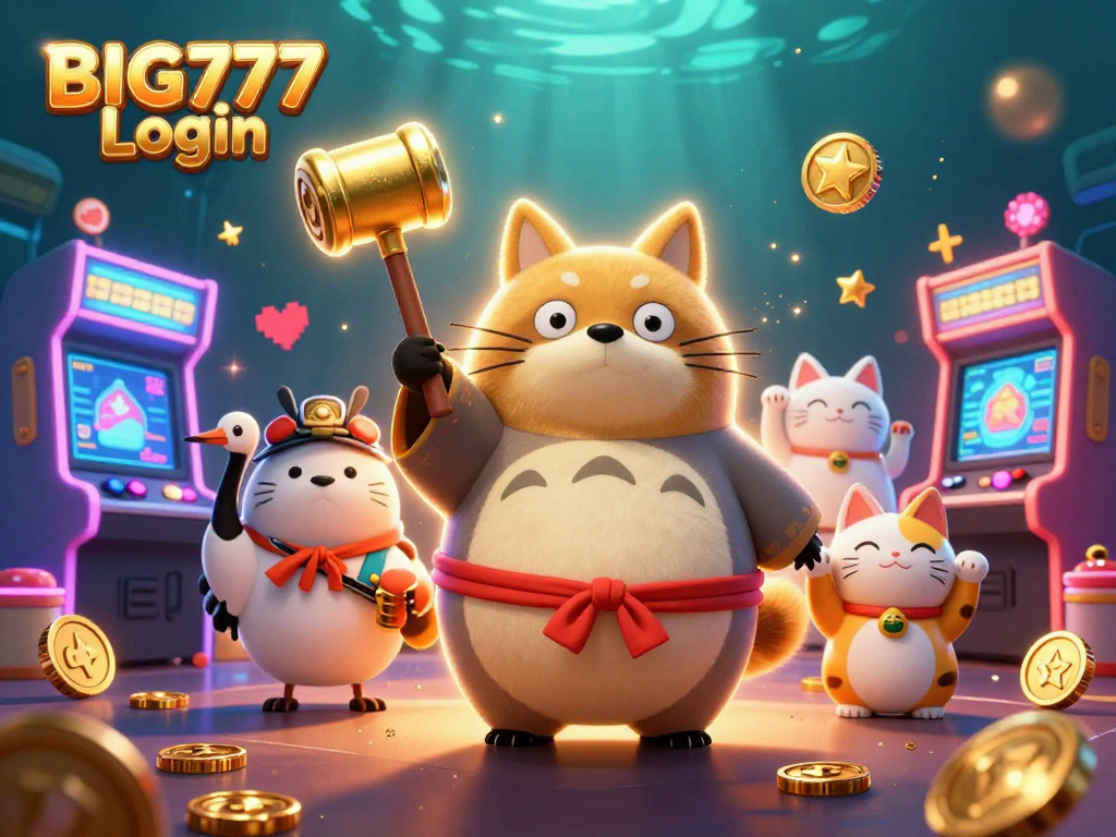 Memainkan BIG777 Login dengan karakter kartun 3D dan elemen kasino yang menakjubkan.