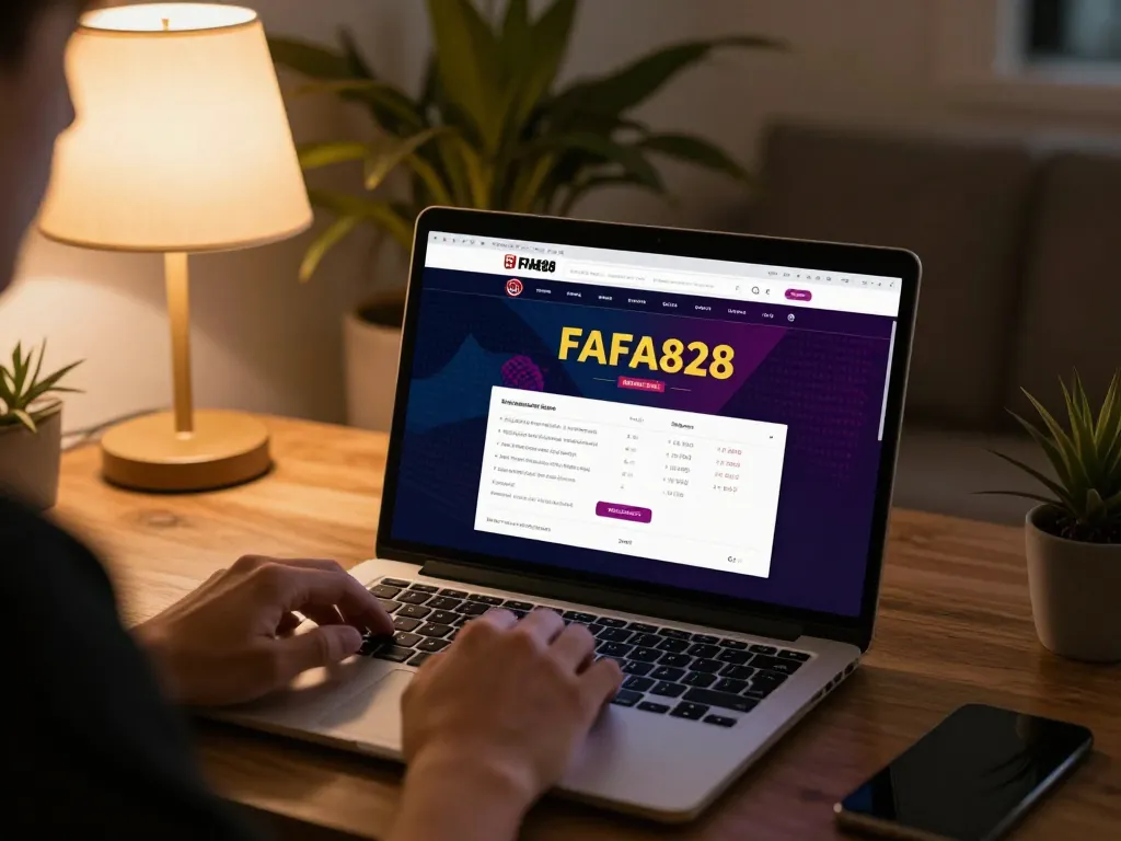 Engaging with FAFA828 online casino activities on a laptop while tracking strategies in a comfortable setting.