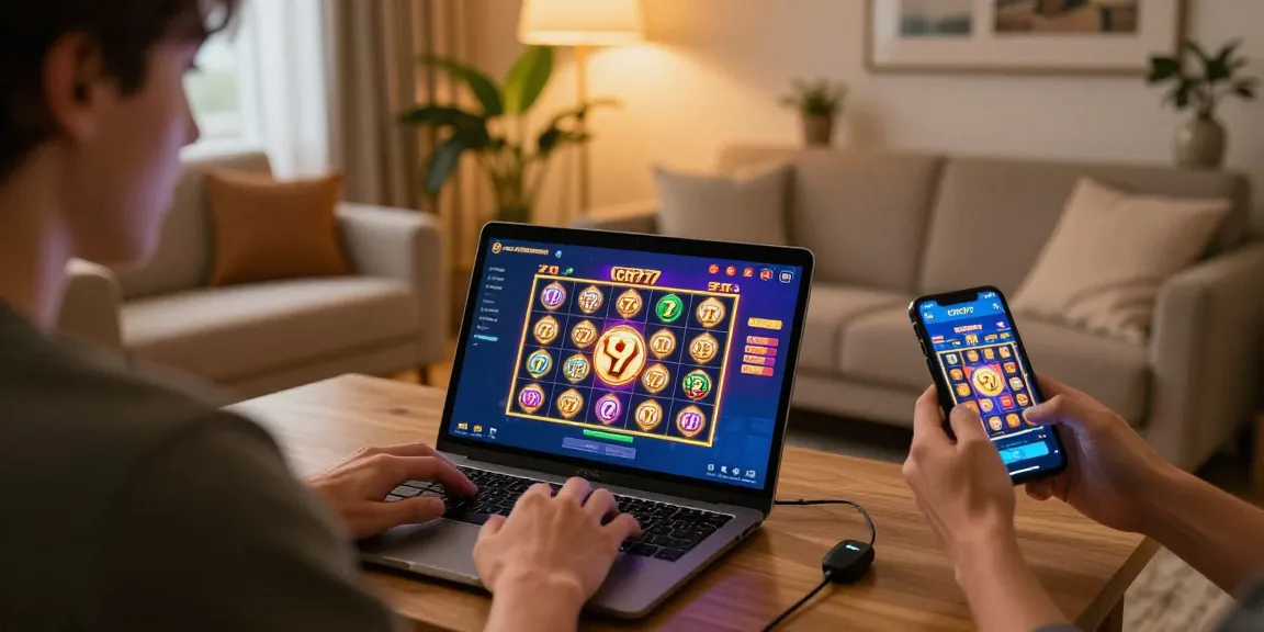 Pengalaman bermain slot CR777 yang penuh kegembiraan di ruang modern yang nyaman.
