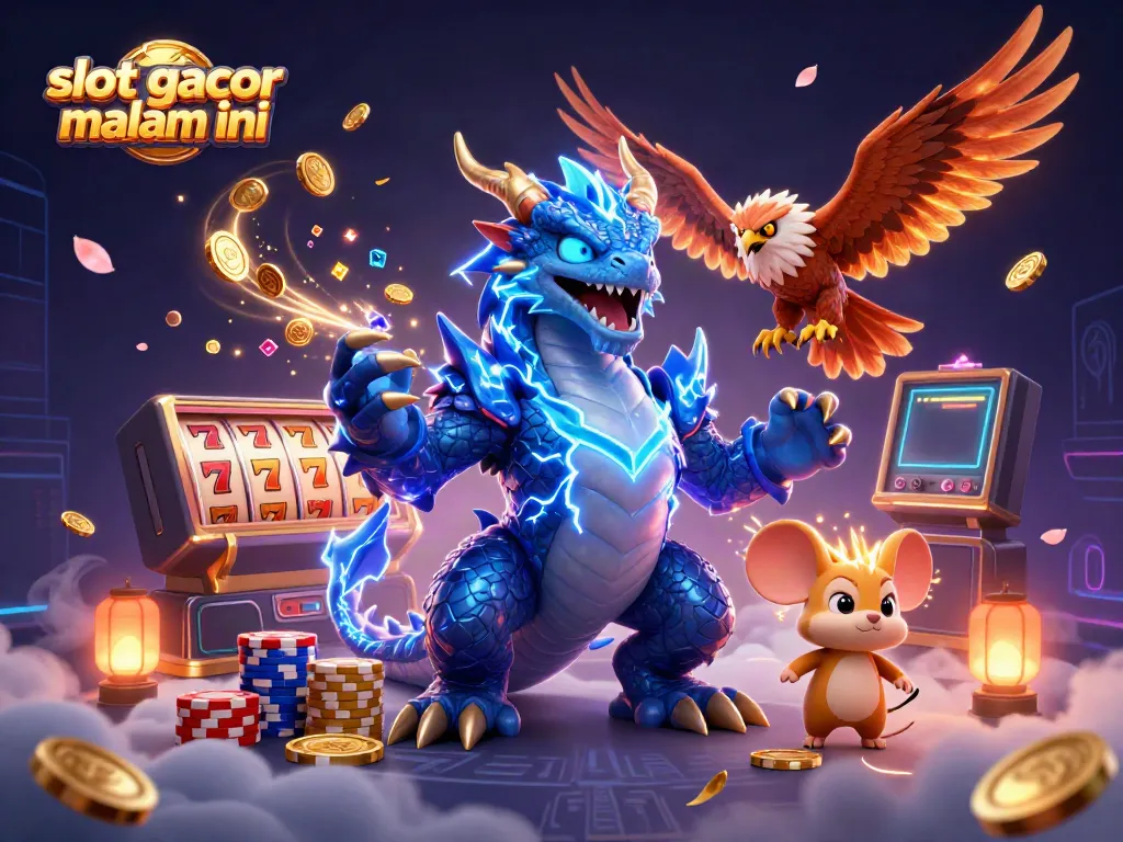 Raih keberuntungan di slot gacor malam ini dengan ilustrasi bertema kasino yang menakjubkan.