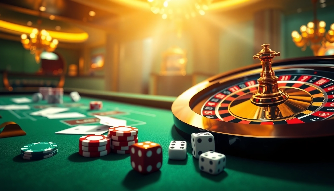 Vivez le frisson du casino en ligne France avec des jetons de poker vibrants et des roues de roulette.