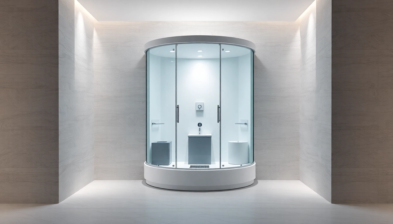 Die sonni Duschkabine in einem modernen Badezimmer präsentiert klare Linien und elegantes Design.