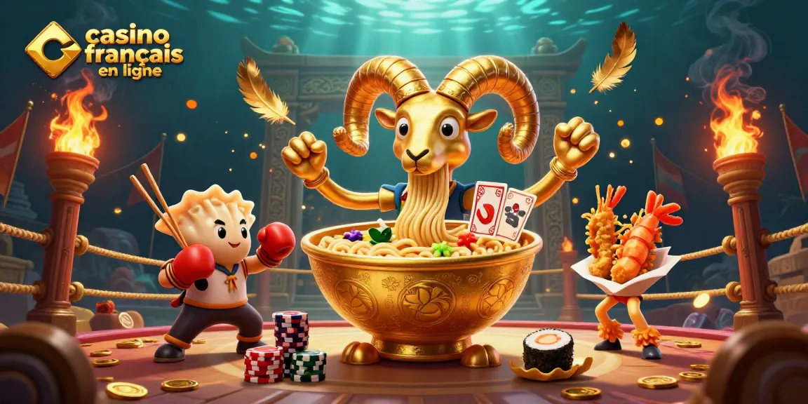 Profitez d'une expérience de casino français en ligne avec cette illustration 3D dynamique et colorée.