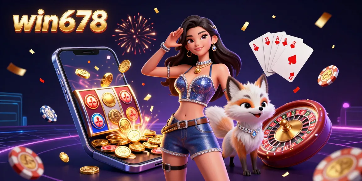 Experience the excitement of win678 with colorful slots and dynamic 3D casino action.