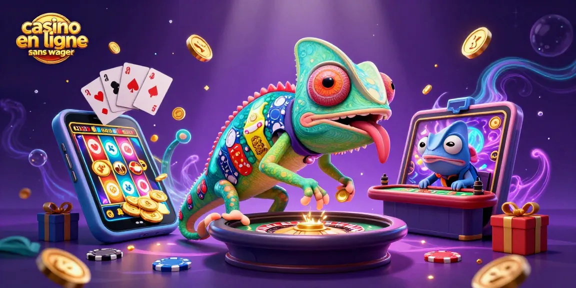 Profitez des bonus sans conditions dans un casino en ligne sans wager, avec une ambiance colorée et dynamique.