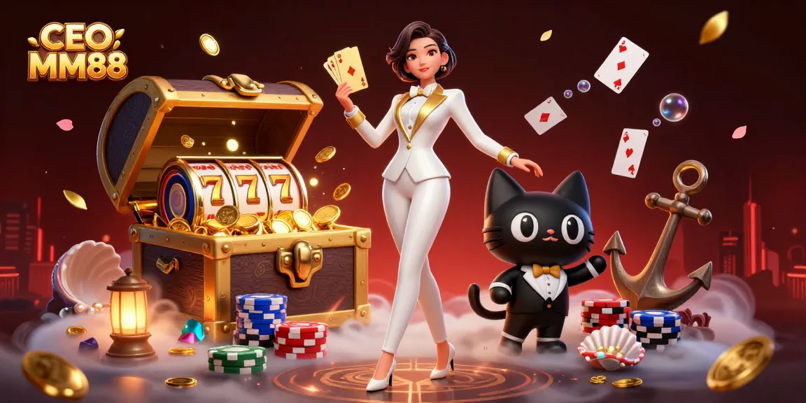 Engage with CEO MM88's winning strategies through a captivating casino scene.