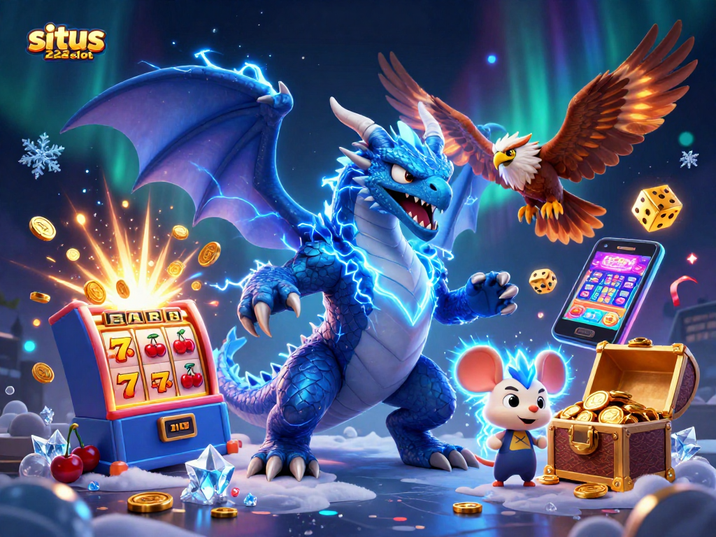 Jelajahi situs 222slot dengan mesin slot 3D yang penuh keberuntungan dan simbol menarik.
