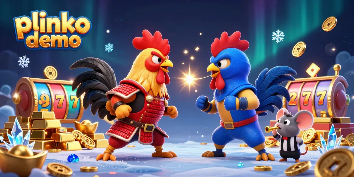 Experience thrilling gameplay with a plinko demo featuring dynamic rooster duel and casino elements.