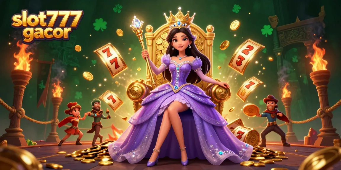 Win big at slot777 gacor with beautiful illustrations and vibrant slot game elements.