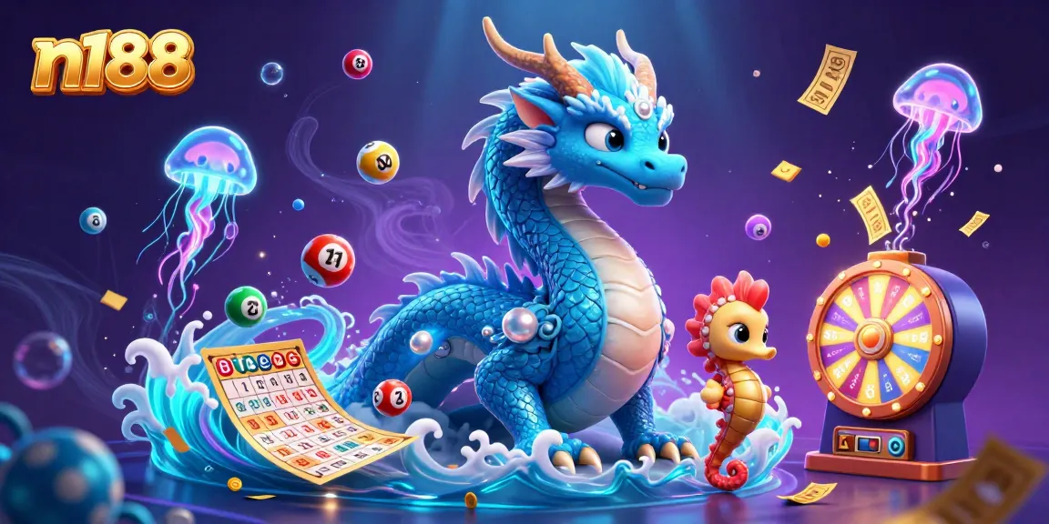 Engage with exciting n188 lotteries featuring vibrant characters in a magical underwater casino realm.