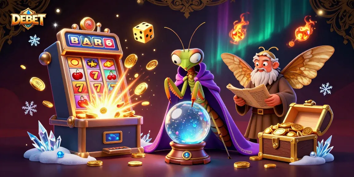 Engage with the DEBET casino world through captivating characters and lively gaming elements.