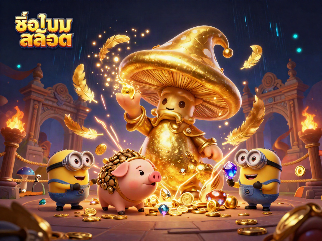 Engage in exciting gameplay with ชื่อเกมสล็อต featuring magical golden characters and dynamic casino elements