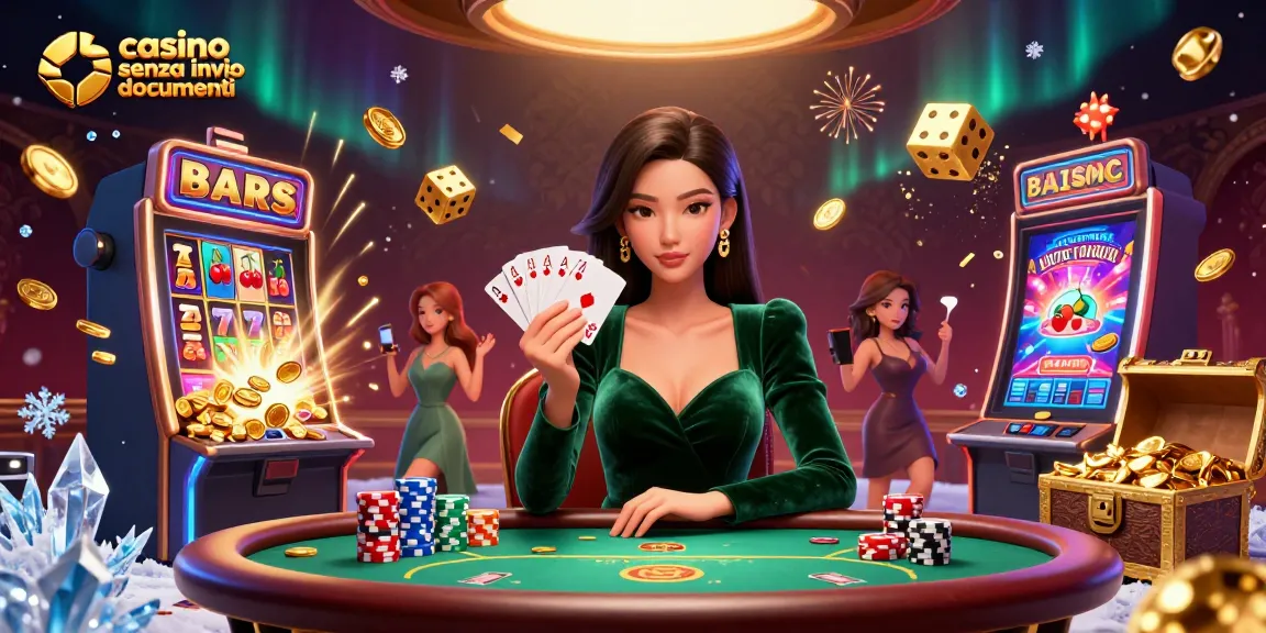 Partecipa a emozionanti giochi da casinò con un'atmosfera squisita presso i casino senza invio documenti.