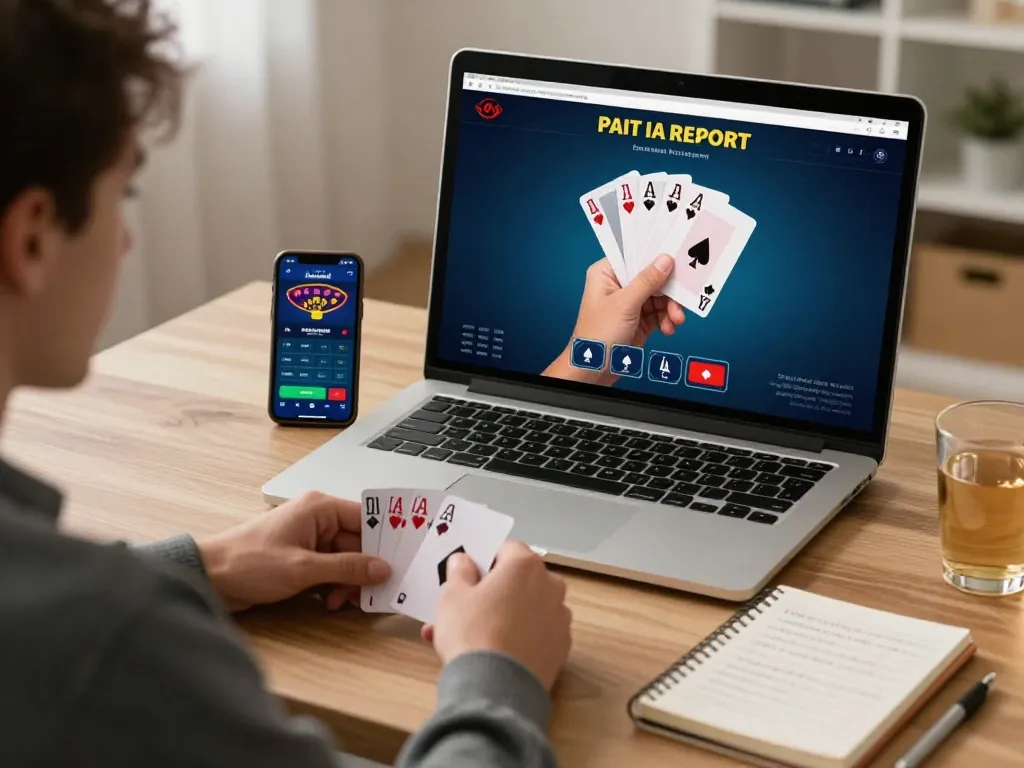 Play online poker at g28 while enjoying a cozy home atmosphere with smartphones and strategy notes.