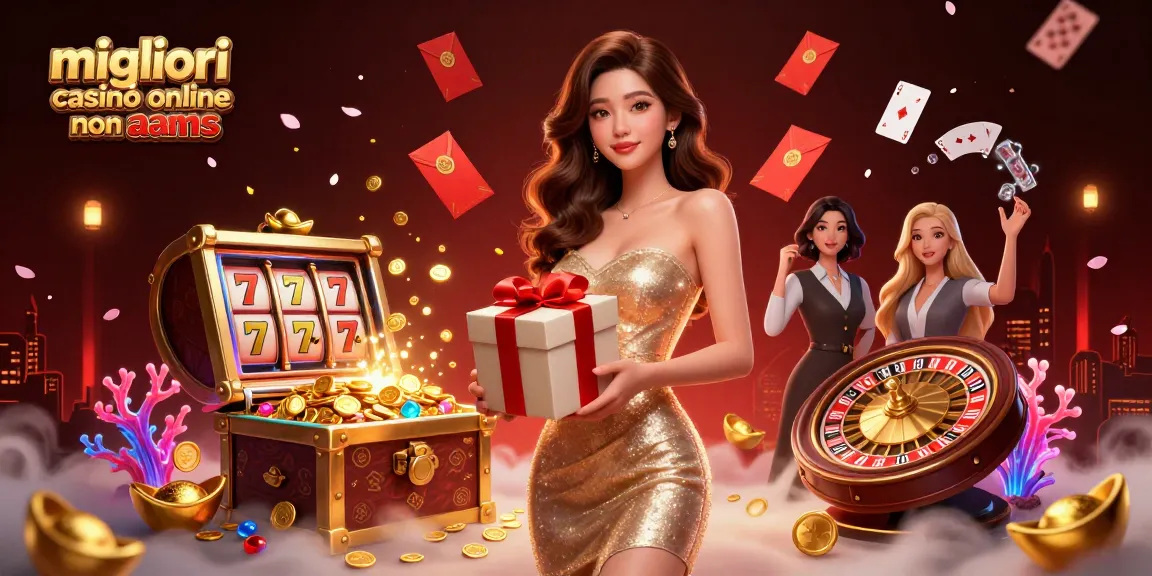 Scopri l'emozione dei migliori casinò online non aams con immagini vivaci ed elementi di gioco coinvolgenti.