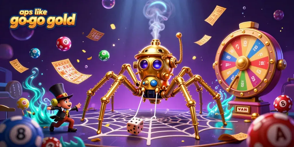 Discover exciting apps like go go gold by spinning colorful lottery balls and winning big!