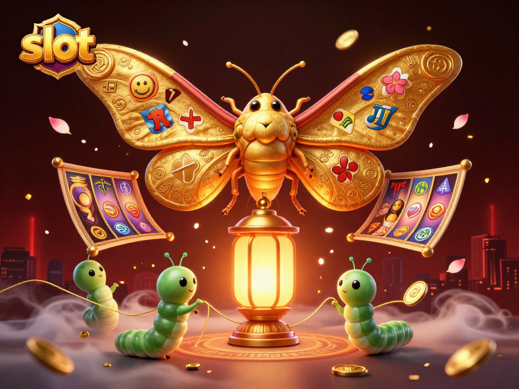 Spin thrilling slot machines with vibrant symbols in this captivating digital casino scene.