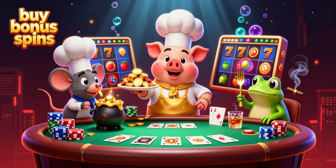 Experience the thrill as you buy bonus spins and win big with top casino characters involved.