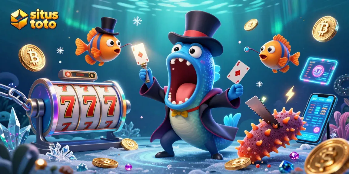 Engage in exciting action at situs slot toto with vibrant characters performing a magical slot adventure