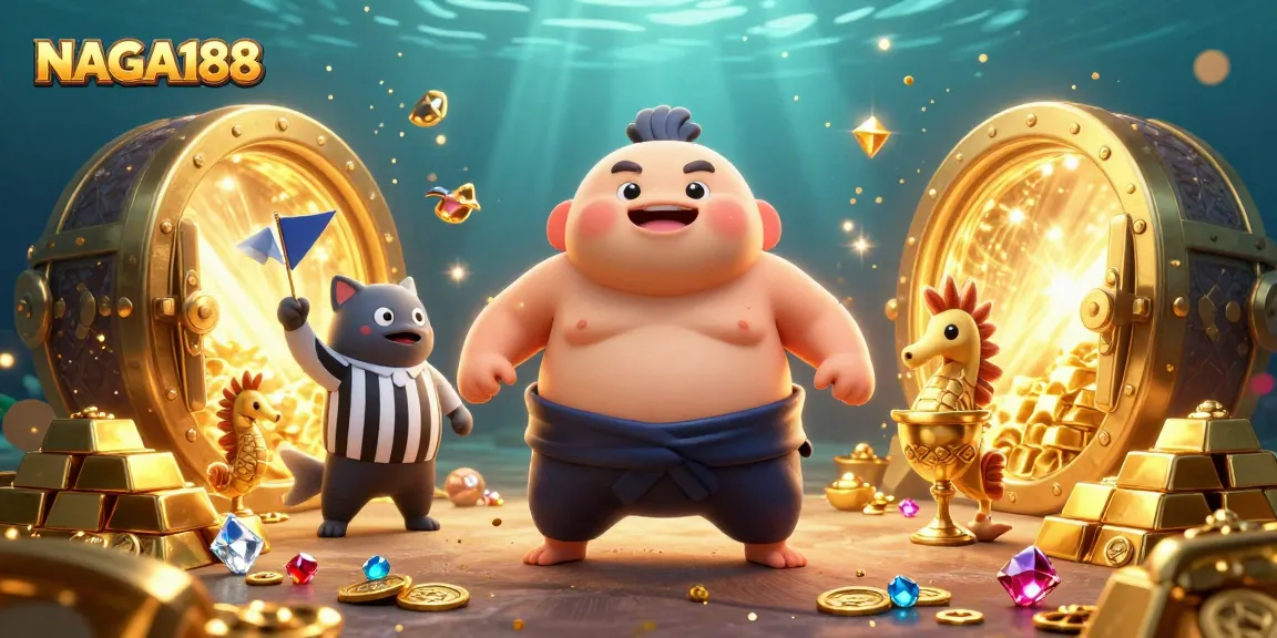 NAGA188 menawarkan pengalaman taruhan menakjubkan dengan elemen kasino yang kaya di ilustrasi 3D ini.