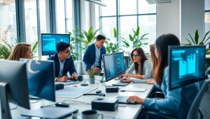 Reduce IT Downtime Tampa with a team of IT experts collaborating in a modern office.