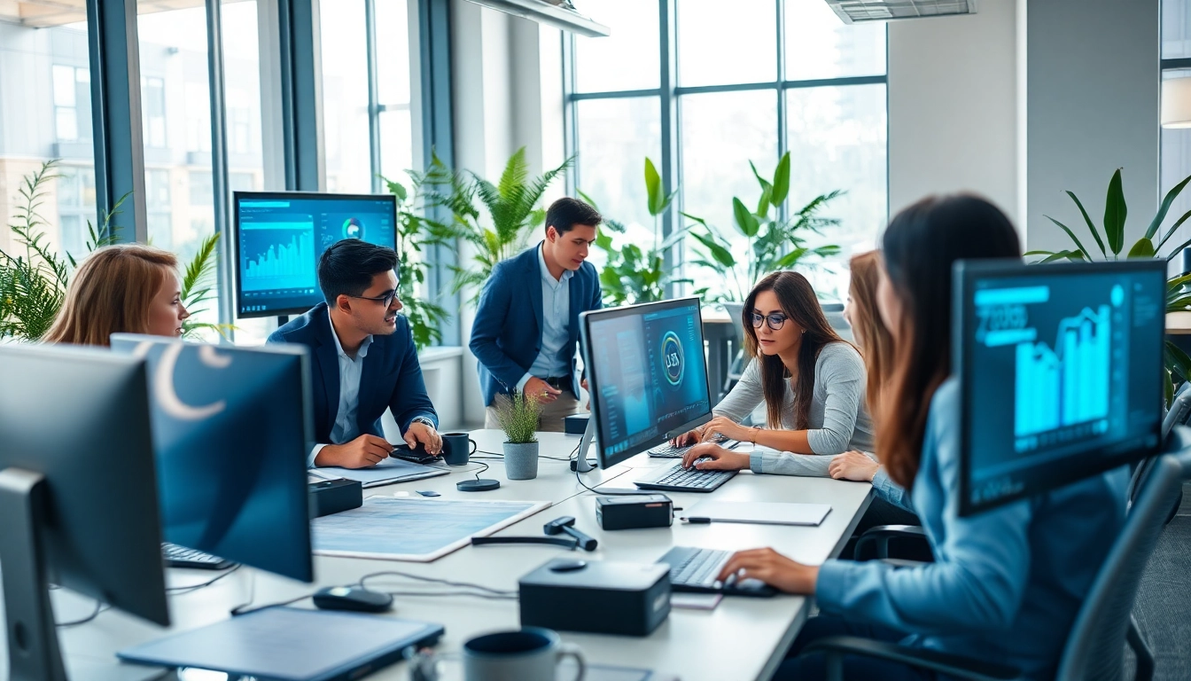 Reduce IT Downtime Tampa with a team of IT experts collaborating in a modern office.