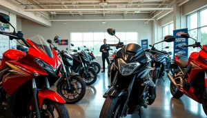 Motorrad gebraucht kaufen bei einer professionellen Motorradhandlung mit einer Vielzahl von Motorrädern.