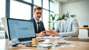 카드 한도 현금화를 분석하는 금융 전문가의 이미지