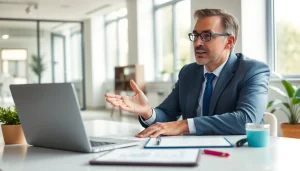신용카드 현금화 전략을 설명하는 전문 금융 컨설턴트의 모습
