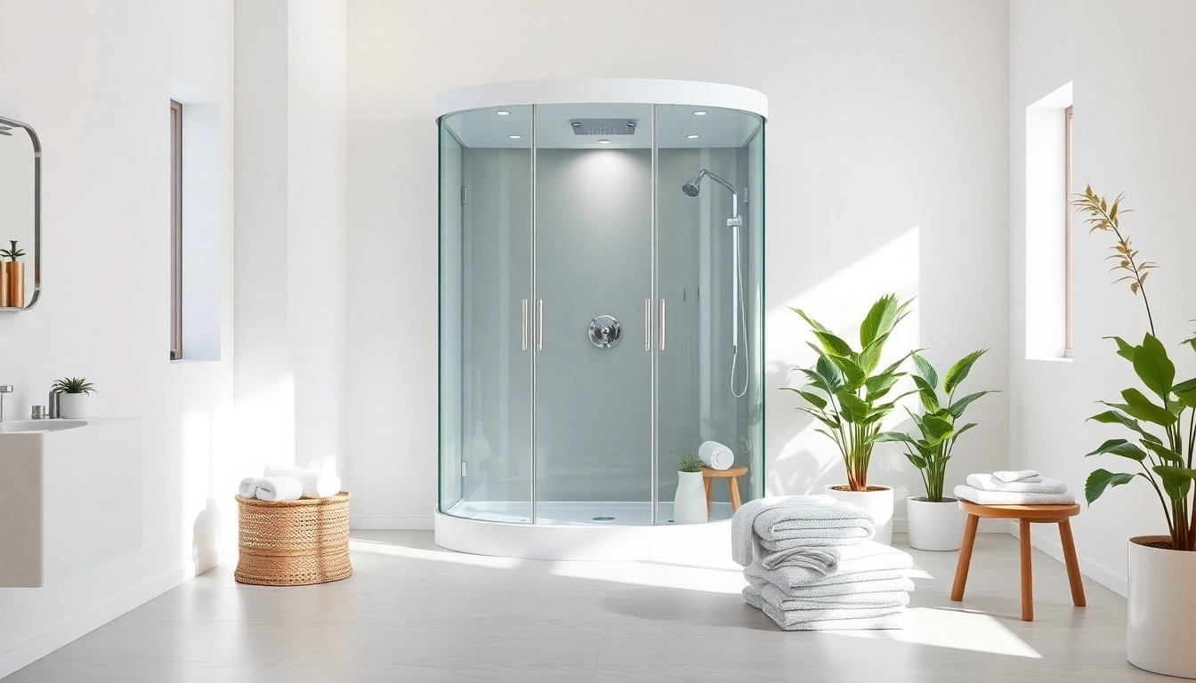 Erleben Sie die elegante sonni Duschkabine in einem modernen Badezimmer mit stilvollem Design.