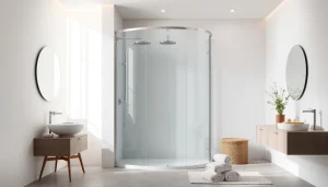 Installer une paroi de douche à l'italienne avec élégance dans une salle de bain moderne.