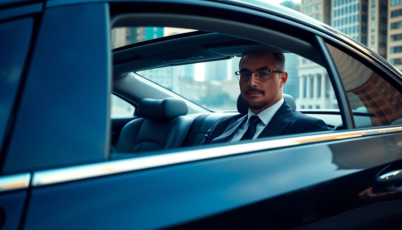 Elevate your transportation with Chauffeur Hire services, featuring a professional driver in a luxury vehicle.