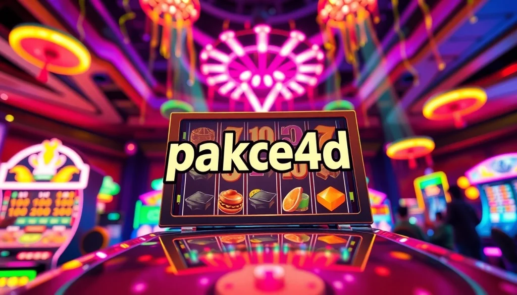 Menangkan permainan pakde4d slot dengan mesin slot penuh warna di lingkungan kasino yang energik.
