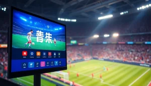 오징어티비에서 실시간 스포츠 중계를 즐기는 화면과 흥미진진한 분위기