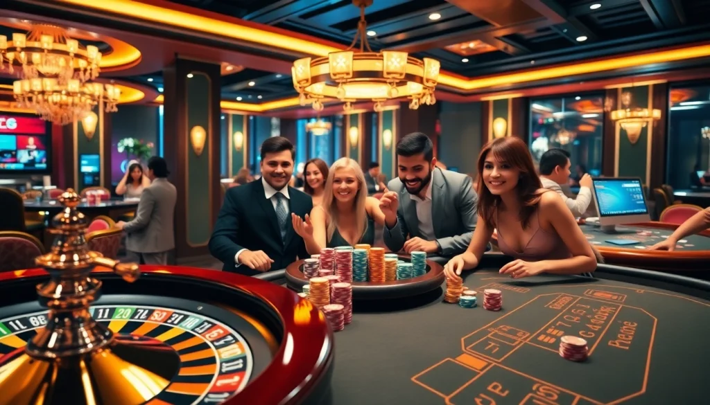 PBN post highlighting a luxurious casino atmosphere with roulette, poker chips, and excited players.