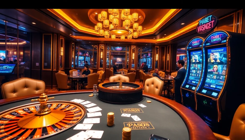 Experience the thrill of gaming at https://thabet.vegas/ with vibrant casino visuals featuring poker, roulette, and more.