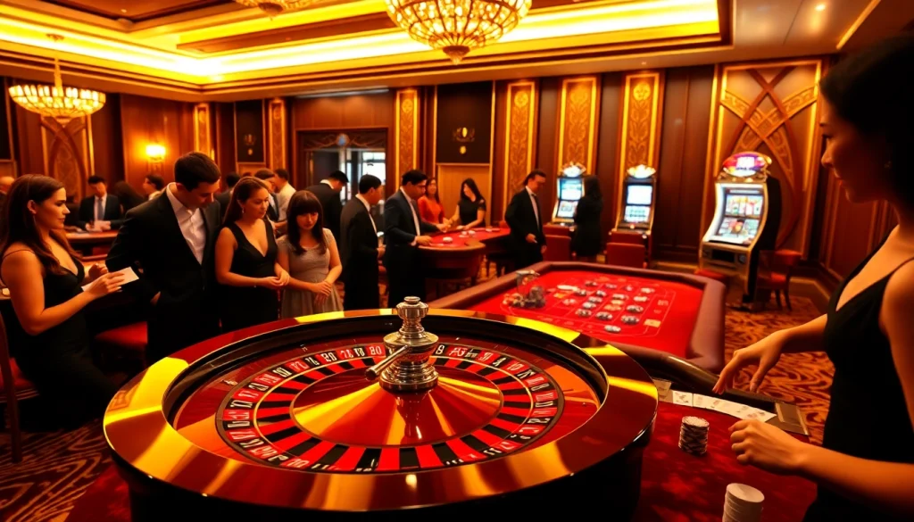 Nếu như vậy bám vào đây while placing bets at an exciting casino full of poker tables and slot machines.