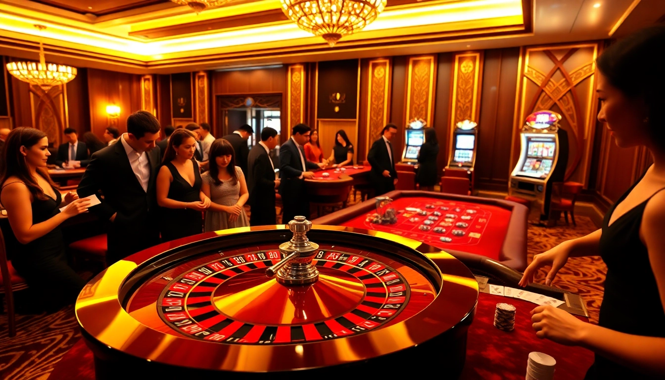 Nếu như vậy bám vào đây while placing bets at an exciting casino full of poker tables and slot machines.