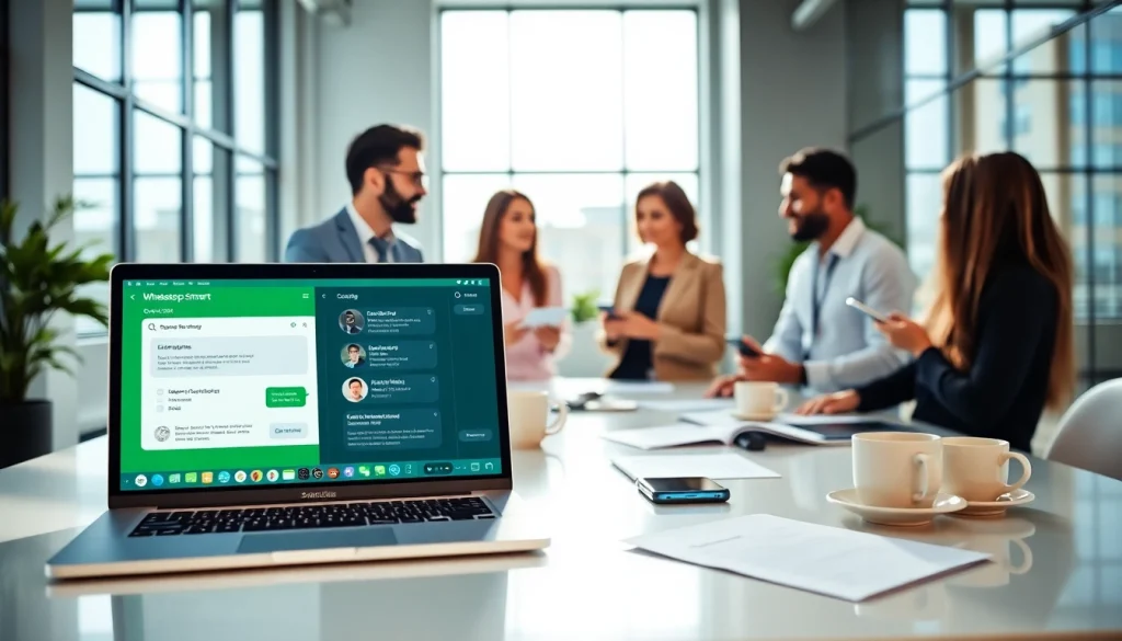 Boost engagement with the WhatsApp Smart CRM in a modern business setting.
