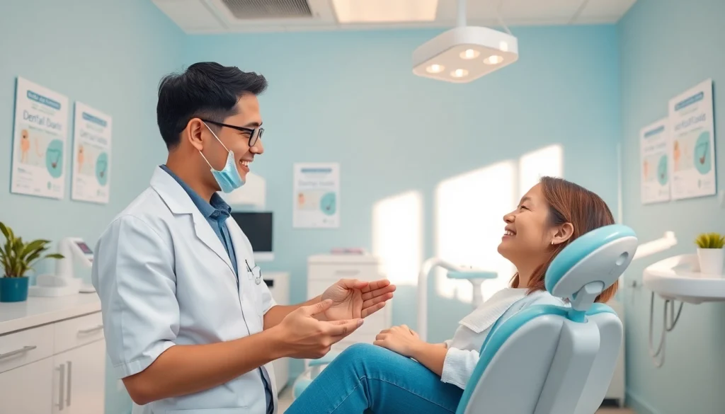 Affordable dental care in Kepong with a friendly dentist and patient in a modern clinic