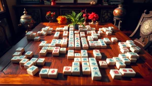 Permainan demo mahjong yang menarik dengan tata letak ubin yang cantik dan suasana yang bersahabat.