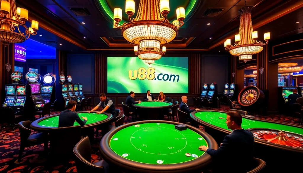 Experience the thrill of u888 com with vibrant casino scenes and lively players.