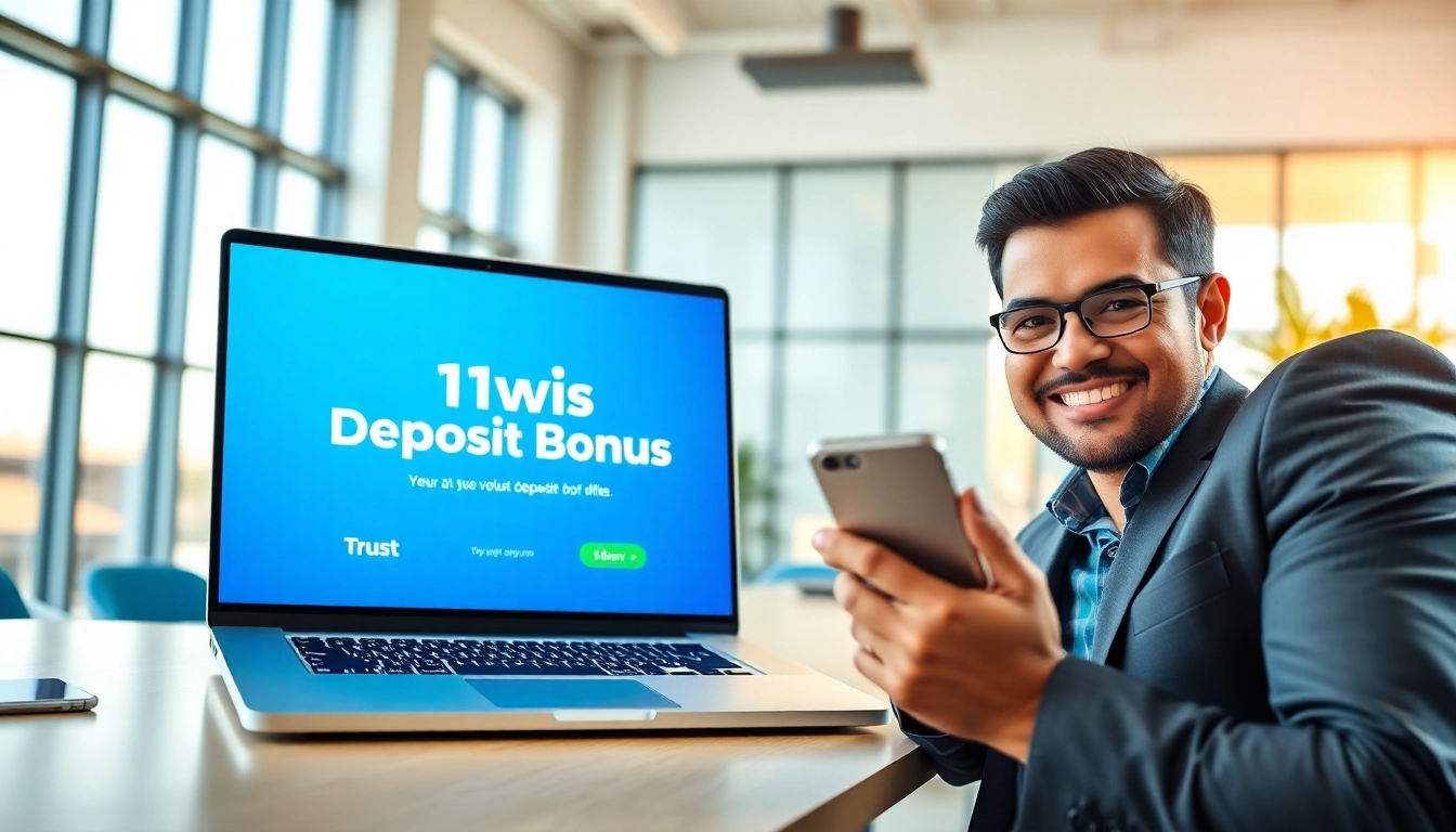 1win depozit bonusu təqdim edən mütəxəssislə müasir ofis mühiti.