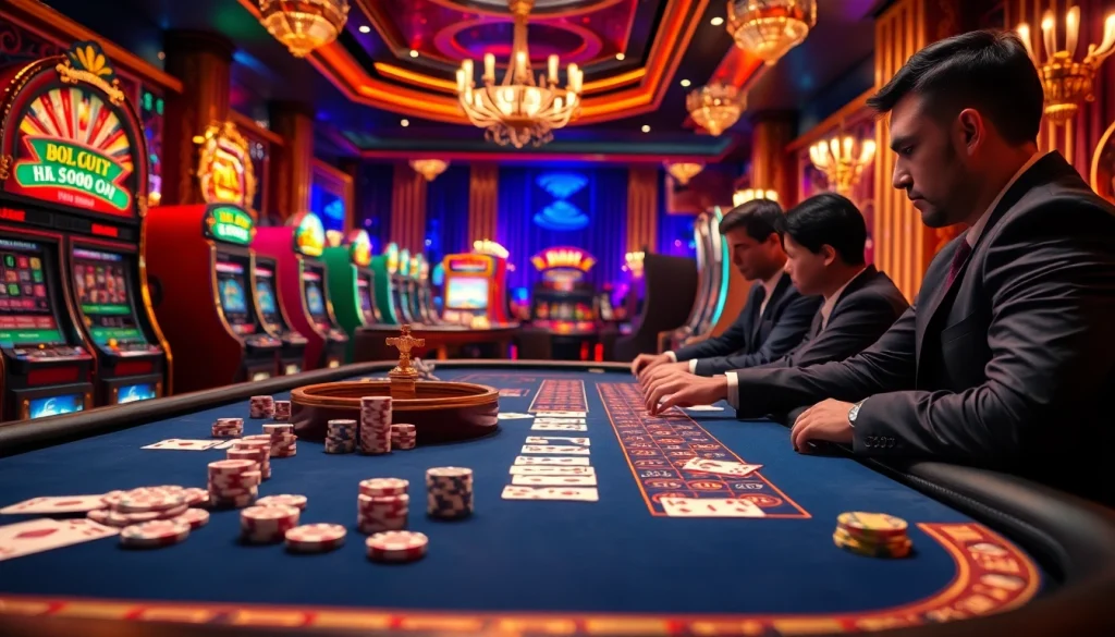 Rasakan kegembiraan taruhan tinggi di meja kasino mewah Datukwin dengan aksi yang penuh warna dan permainan yang seru.