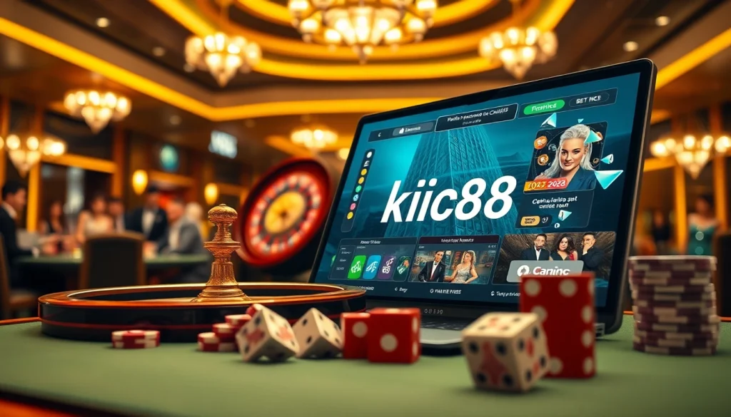 Experience engaging gameplay with kjc xx88 at a luxurious online casino scene.