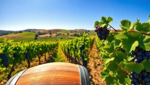 Sip fine wines at beautiful wineries in Clarksburg surrounded by rolling vineyards.
