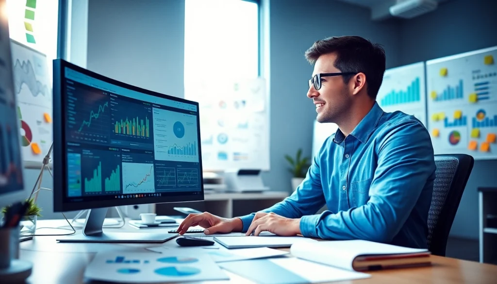 Analyze competitive intelligence trends in a collaborative office setting.