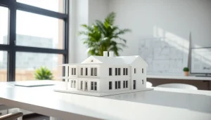 Architekturmodellbau Münster in einem modernen Büro mit feinen Details und hellem Licht.