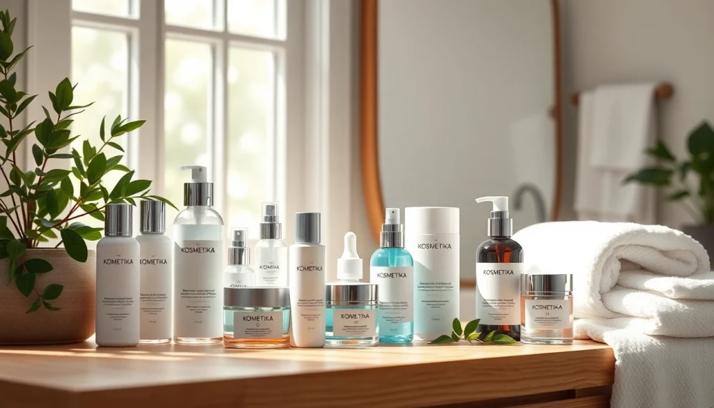 Kosmetika paaukštinta grožio priemonė, pristatyta šviesioje, jaukioje aplinkoje.