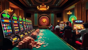 Experience the thrill of slot demo scatter hitam in a luxurious casino setting.